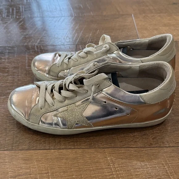 Golden Goose Metallic Sneakers